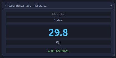 Widget Valeur